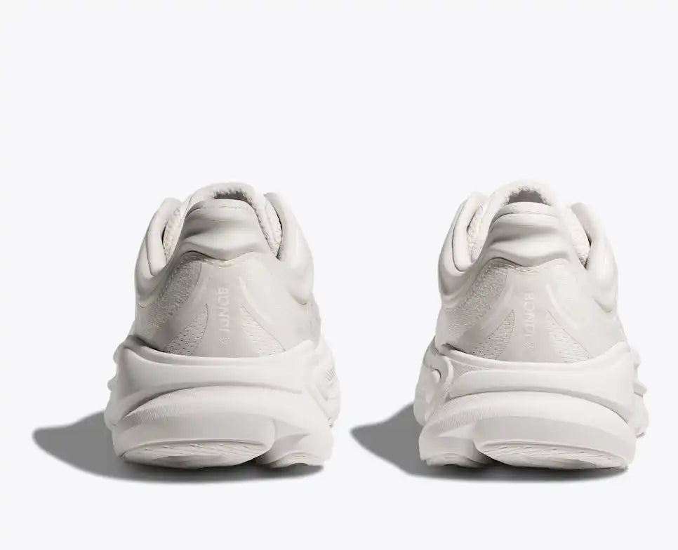 HOKA Bondi 9 para mujer - BLANCO / BLANCO (Extra ancho)