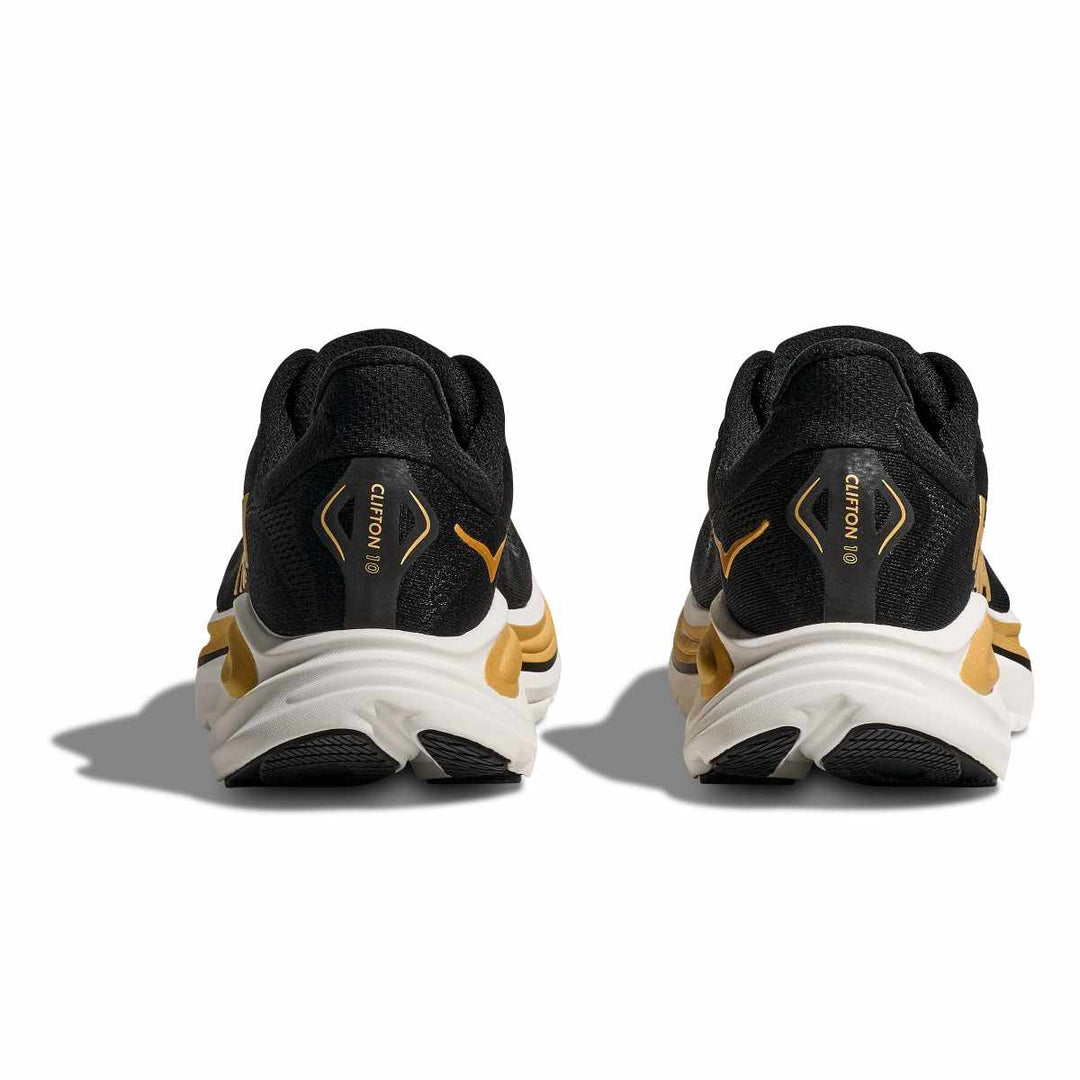HOKA Bondi 9 para hombre - NEGRO CARBONO / ORO AMARILLO (Ancho)