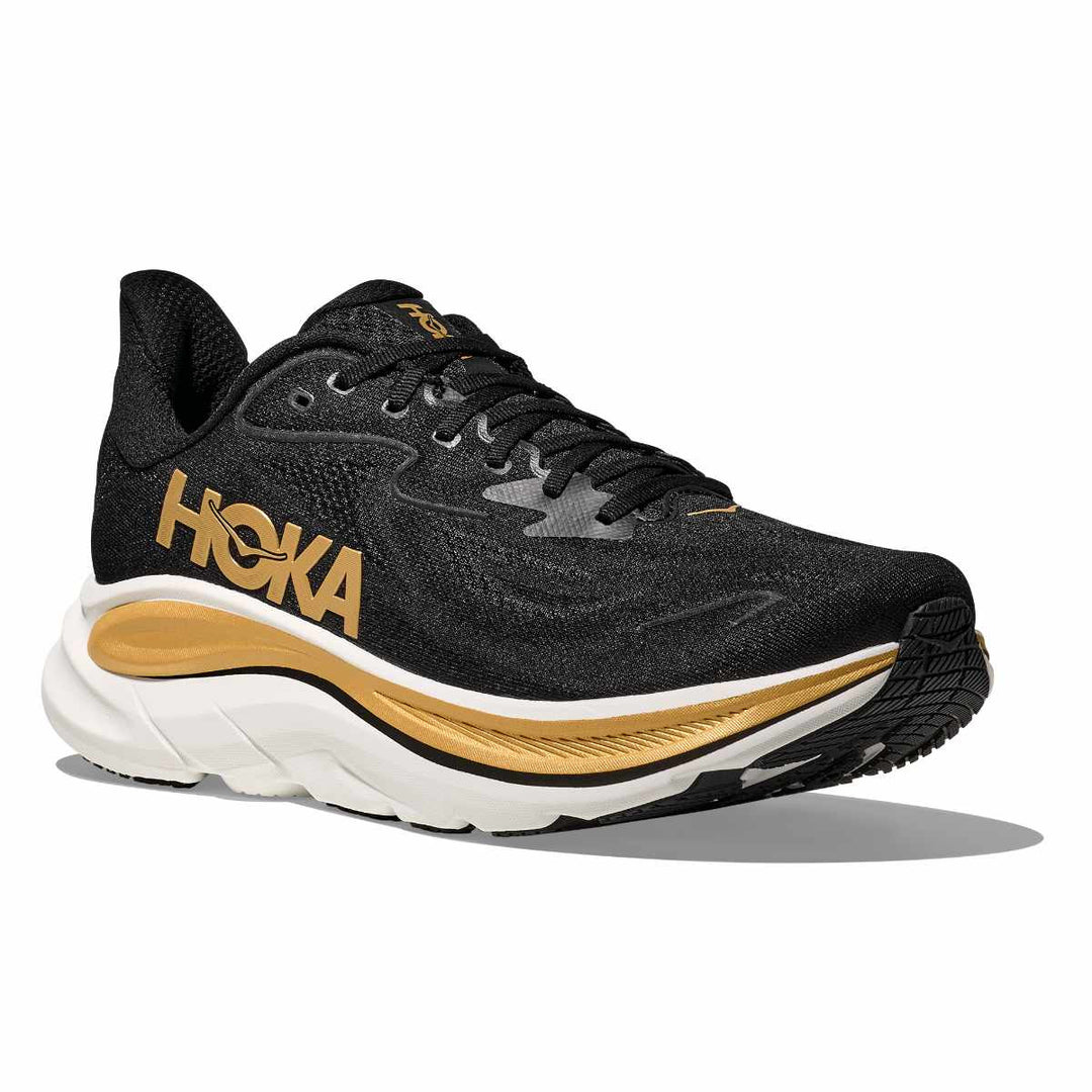 HOKA Bondi 9 para hombre - NEGRO CARBONO / ORO AMARILLO