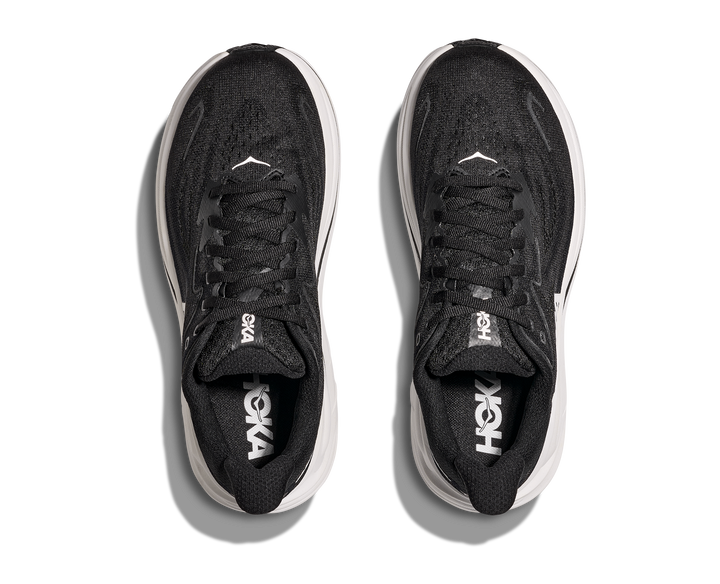 HOKA Men's Clifton 10 - BLACK / WHITE