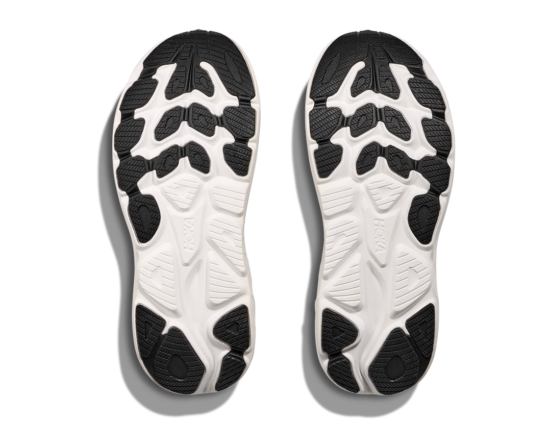 HOKA Men's Clifton 10 - BLACK / WHITE (Wide)