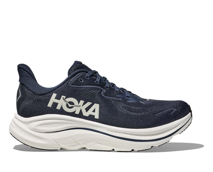 HOKA Men's Clifton 10 - NAVY / WHITE (Wide)