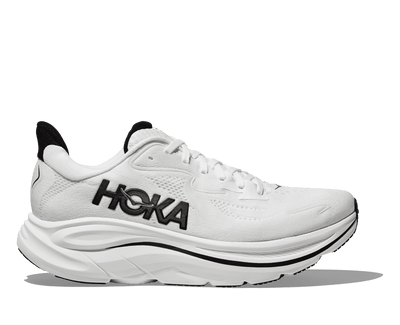 HOKA Men's Clifton 10 - WHITE / BLACK