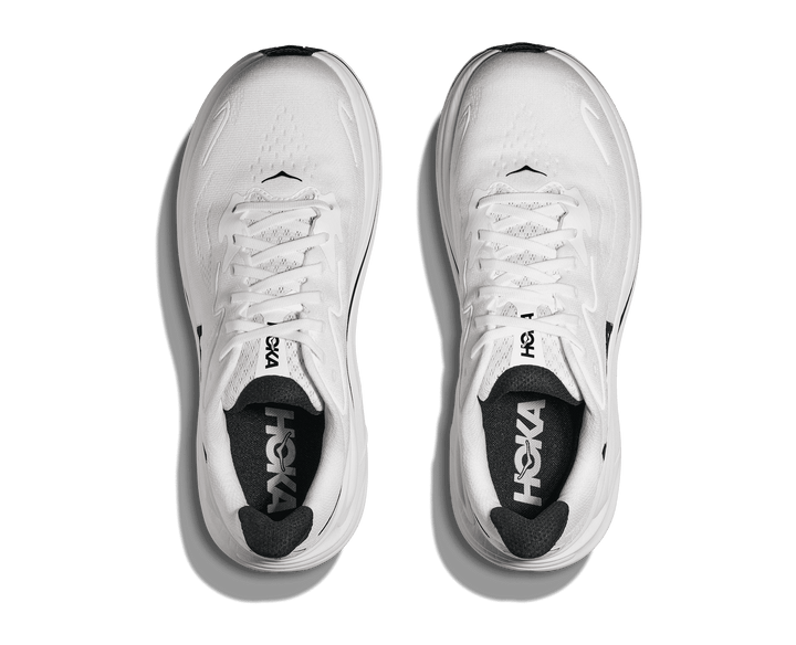 HOKA Men's Clifton 10 - WHITE / BLACK