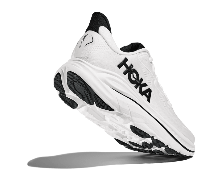 HOKA Men's Clifton 10 - WHITE / BLACK