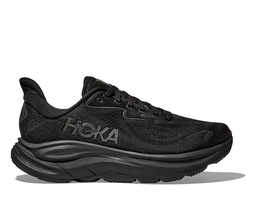 HOKA Women's Clifton 10 - BLACK / BLACK (Wide)