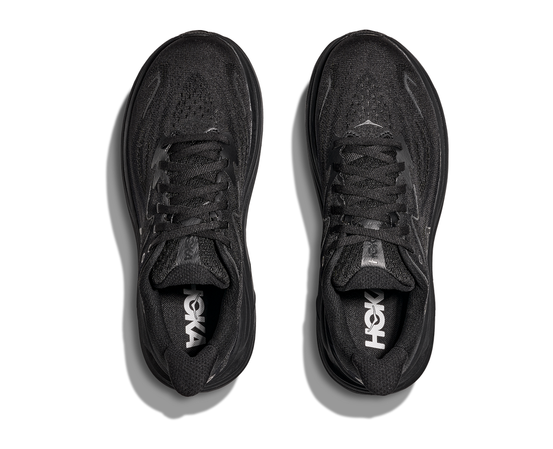 HOKA Women's Clifton 10 - BLACK / BLACK (Wide)