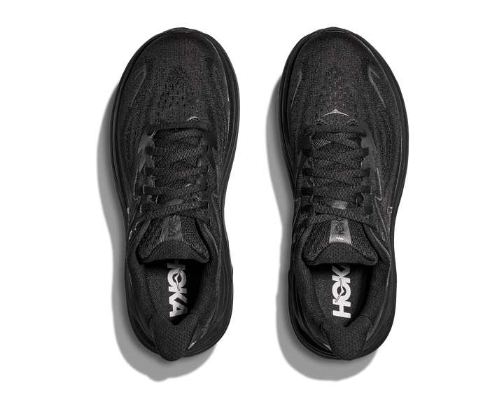 HOKA Women's Clifton 10 - BLACK / BLACK (Wide)
