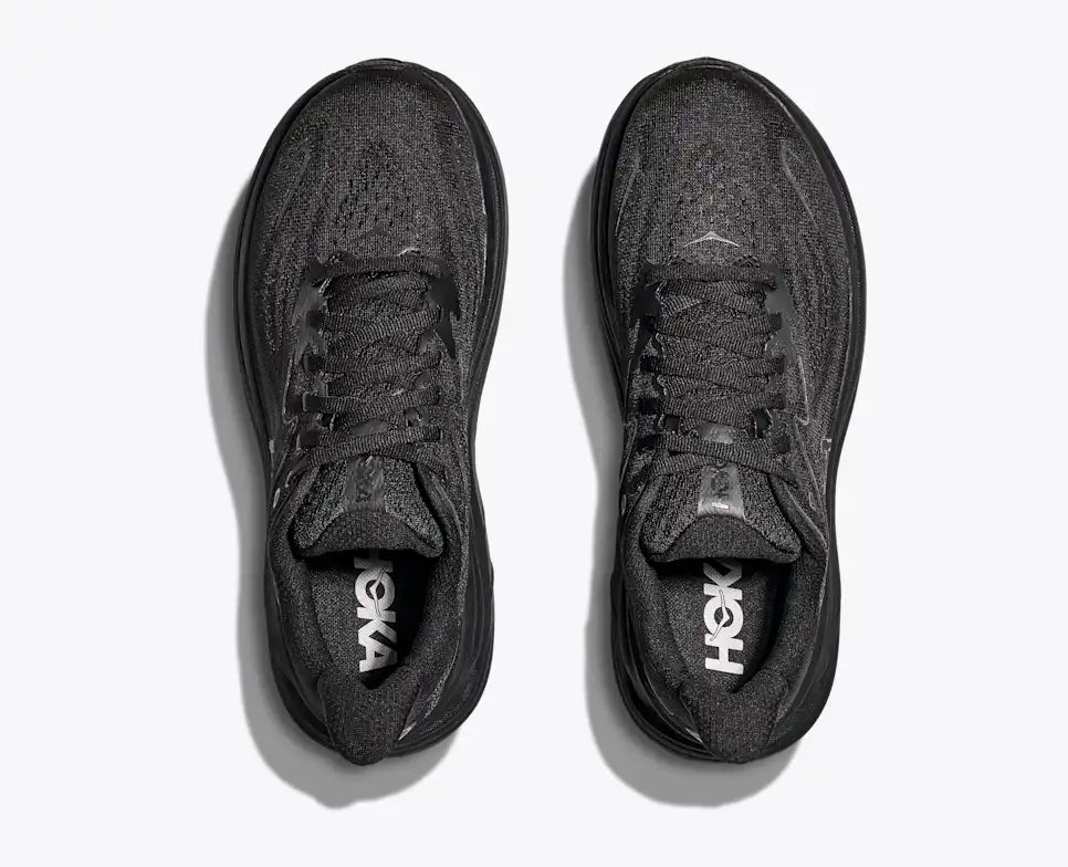 HOKA Women's Clifton 10 - BLACK / BLACK (Extra Wide)