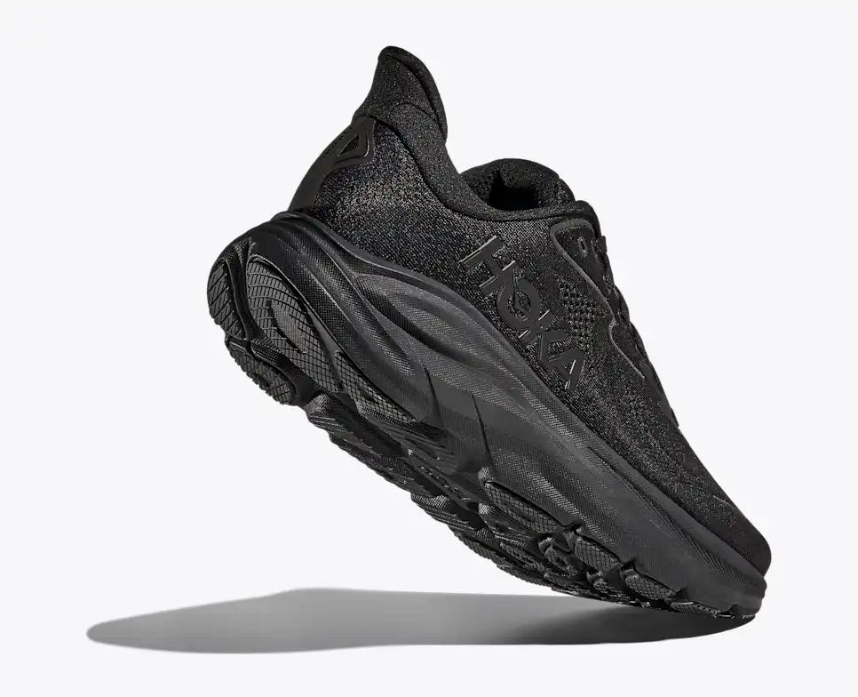 HOKA Women's Clifton 10 - BLACK / BLACK (Extra Wide)