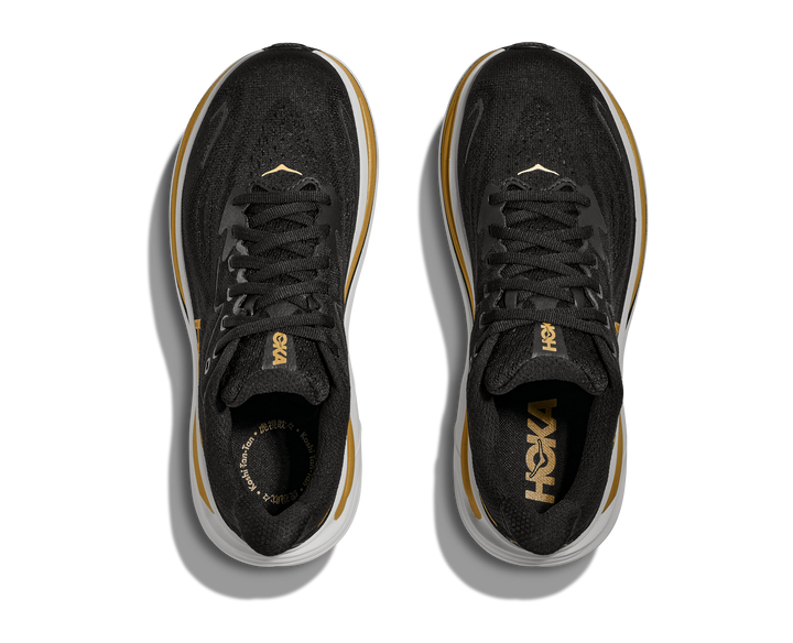 HOKA Women's Clifton 10 - BLACK / GOLD