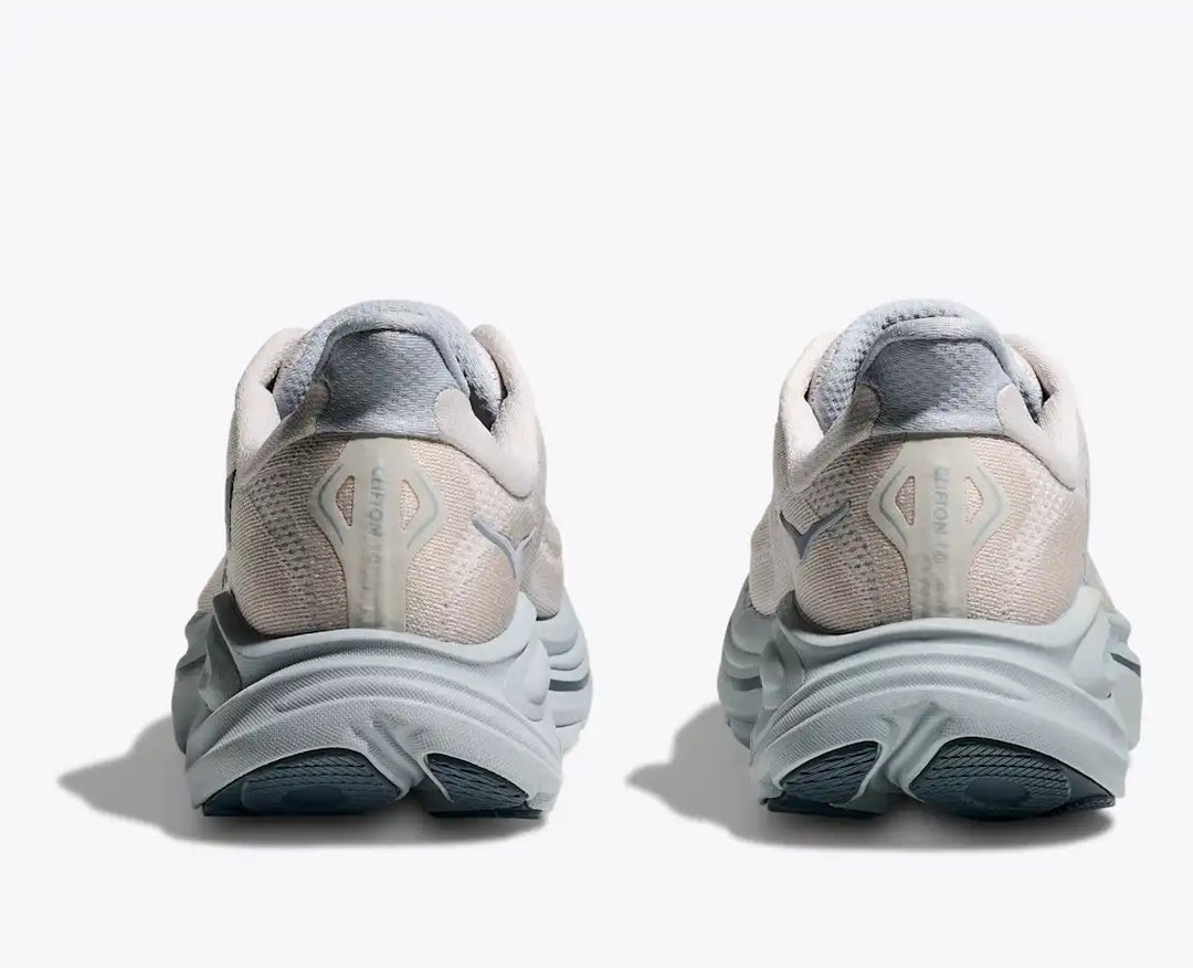 HOKA Clifton 10 para mujer - GROUT / MINERAL BLUE (Extra ancho)