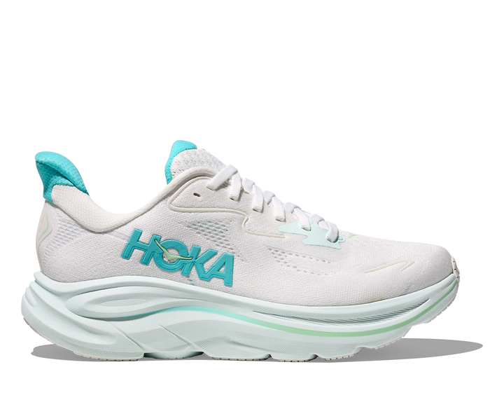HOKA Women's Clifton 10 - WHITE / CIELO BLUE