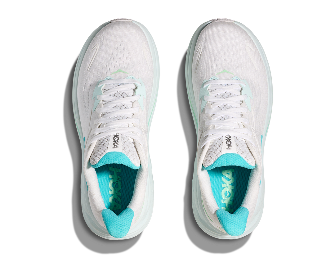 HOKA Women's Clifton 10 - WHITE / CIELO BLUE
