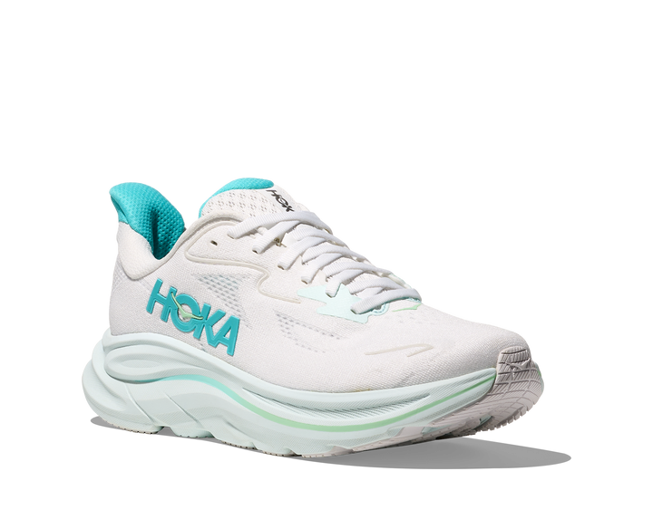 HOKA Women's Clifton 10 - WHITE / CIELO BLUE