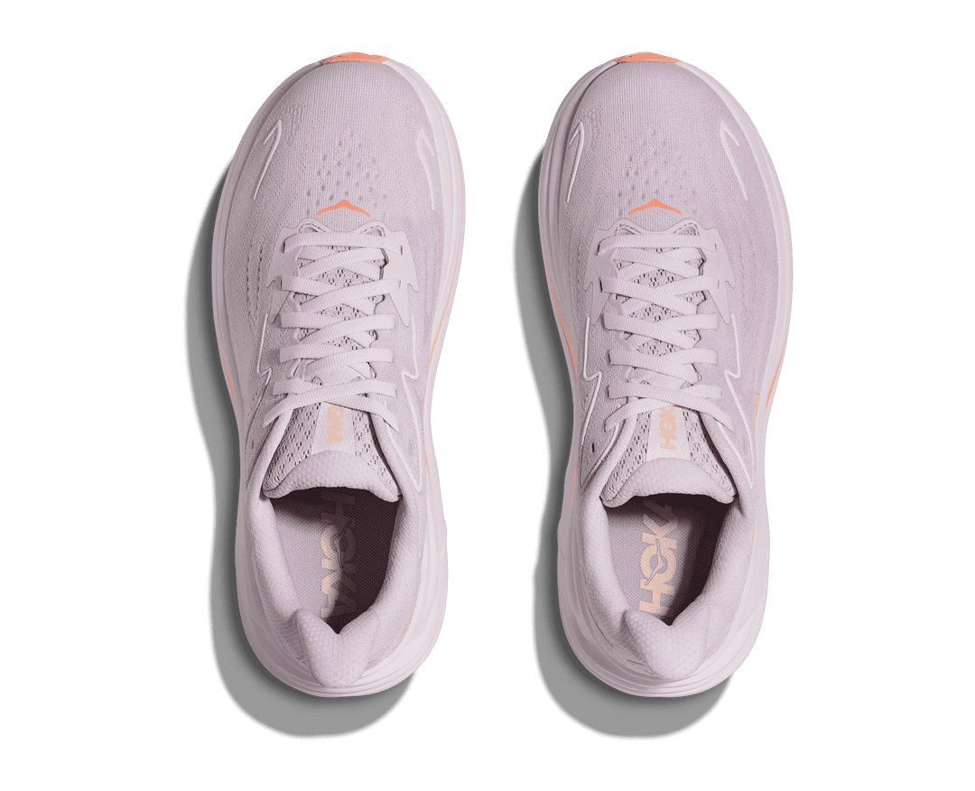 HOKA Women's Clifton 10 - LILAC CREAM / TANGERINE GLOW (Wide)