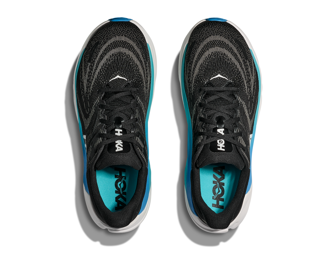HOKA Men's Arahi 8 - BLACK / SKYWARD BLUE
