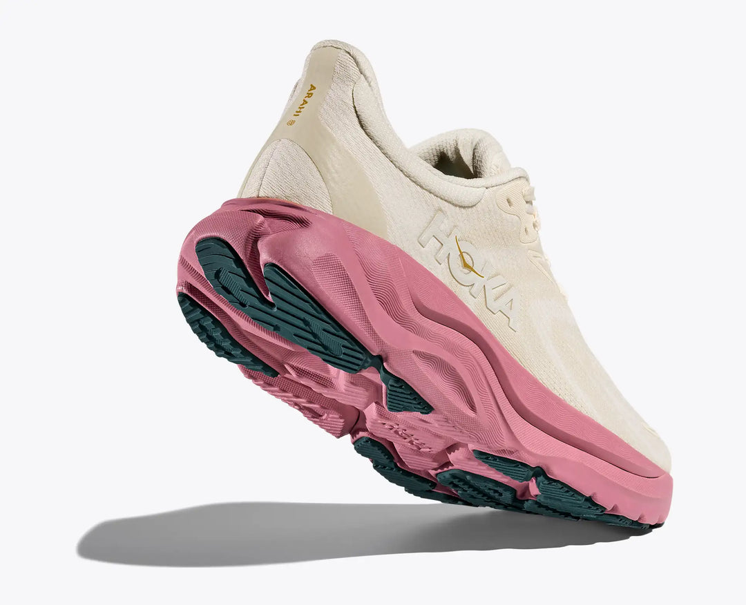 HOKA Arahi 8 para mujer - ALABASTER / LINGONBERRY