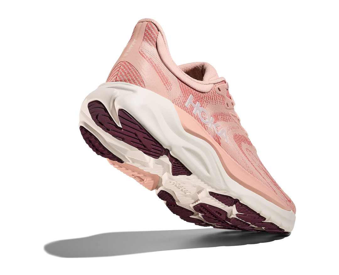 HOKA Arahi 8 para mujer - Crema rosa/alabastro (ancho)