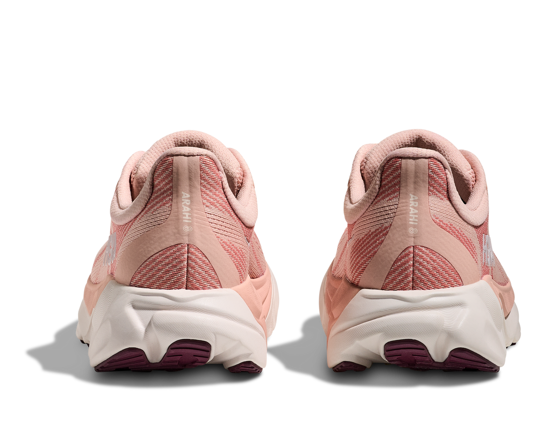 HOKA Arahi 8 para mujer - Crema rosa/alabastro (ancho)