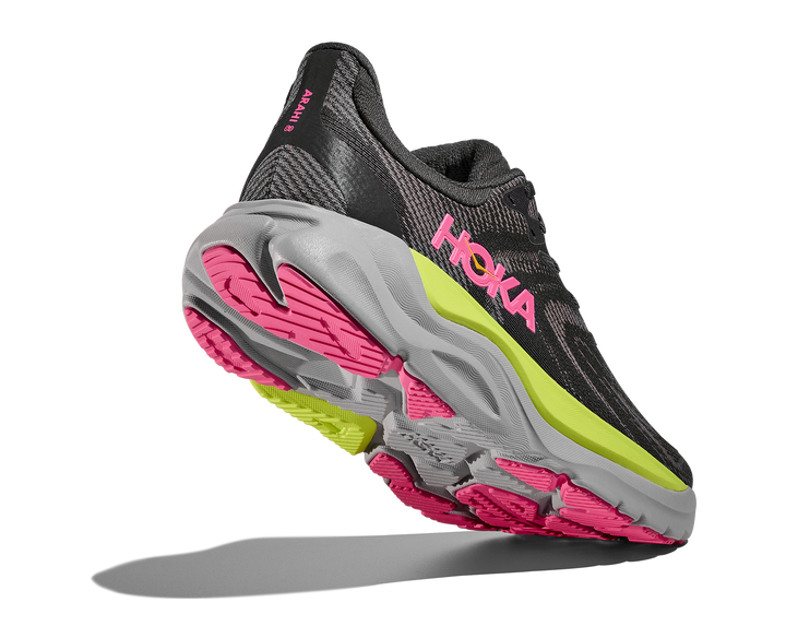 HOKA Women's Arahi 8 - CHARCOAL GREY / GREY SKIES