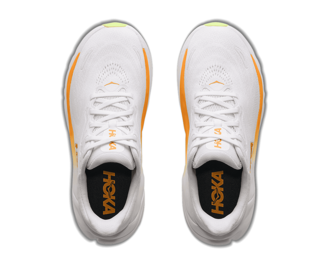 HOKA Women's Arahi 8 - FROST / SOLAR FLARE