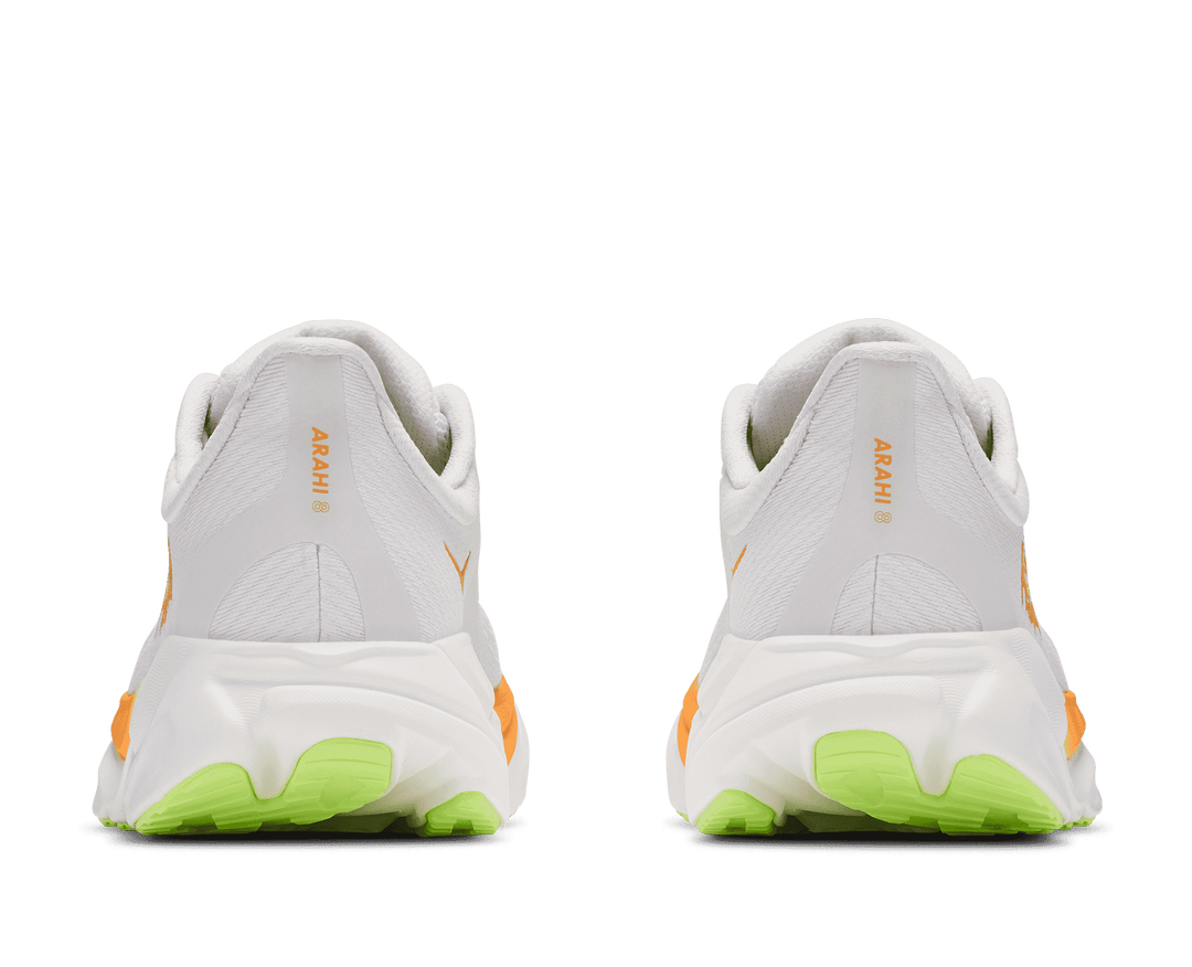 HOKA Women's Arahi 8 - FROST / SOLAR FLARE