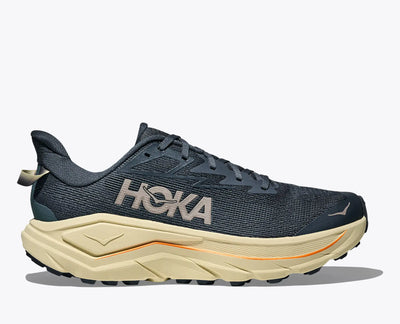 HOKA Challenger 8 para hombre - Azul marino desteñido / Hierba de la pampa (ancho)