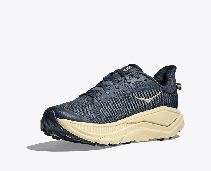 HOKA Challenger 8 para hombre - Azul marino desteñido / Hierba de la pampa (ancho)