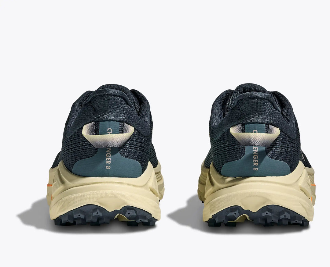 HOKA Challenger 8 para hombre - Azul marino desteñido / Hierba de la pampa (ancho)