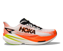 WHITE / NEON TANGERINE