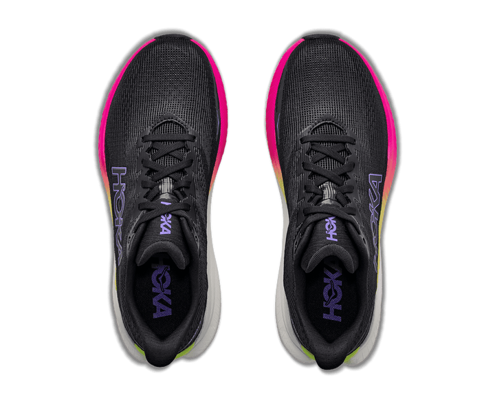 HOKA Women's Mach X 3 - BLACK / NEON NEBULA