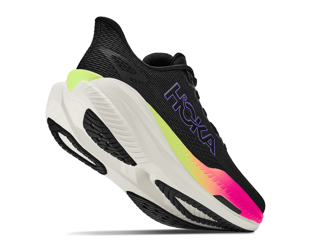 HOKA Women's Mach X 3 - BLACK / NEON NEBULA