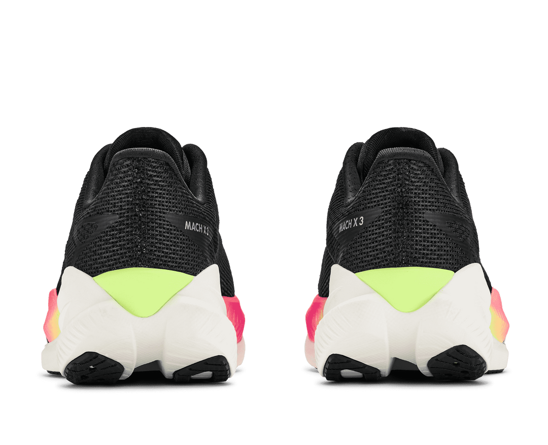 HOKA Women's Mach X 3 - BLACK / NEON NEBULA