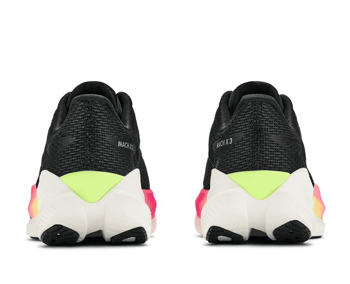HOKA Women's Mach X 3 - BLACK / NEON NEBULA