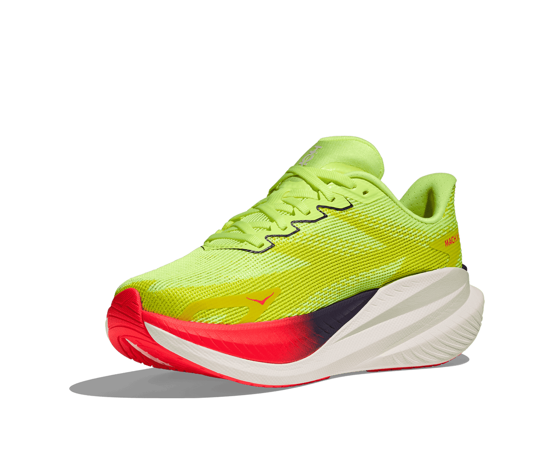 HOKA Women's Mach X 3 - NEON YUZU / SQUID INK