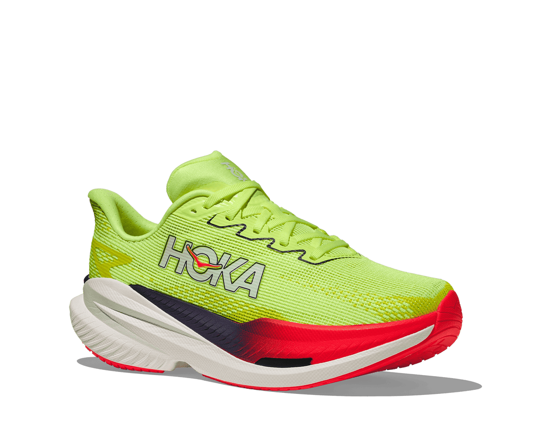 HOKA Women's Mach X 3 - NEON YUZU / SQUID INK