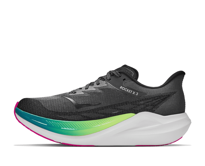 HOKA Unisex Rocket X 3 - BLACK / NEON NEBULA