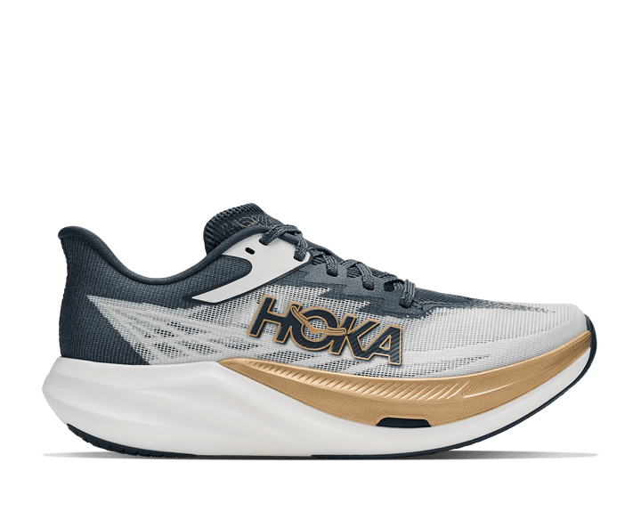 HOKA Unisex Rocket X 3 - FROST / FADED NAVY