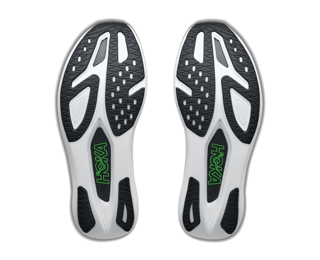 HOKA Unisex Rocket X 3 - FROST / ELECTRIC LIME