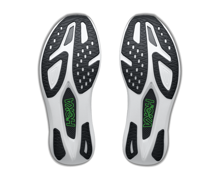 HOKA Unisex Rocket X 3 - FROST / ELECTRIC LIME