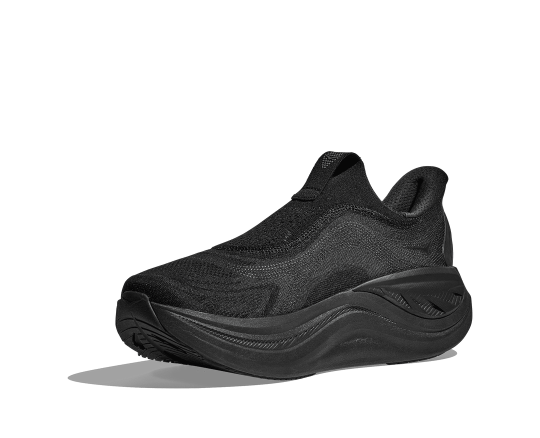 HOKA Men's Skyward Laceless - BLACK / BLACK