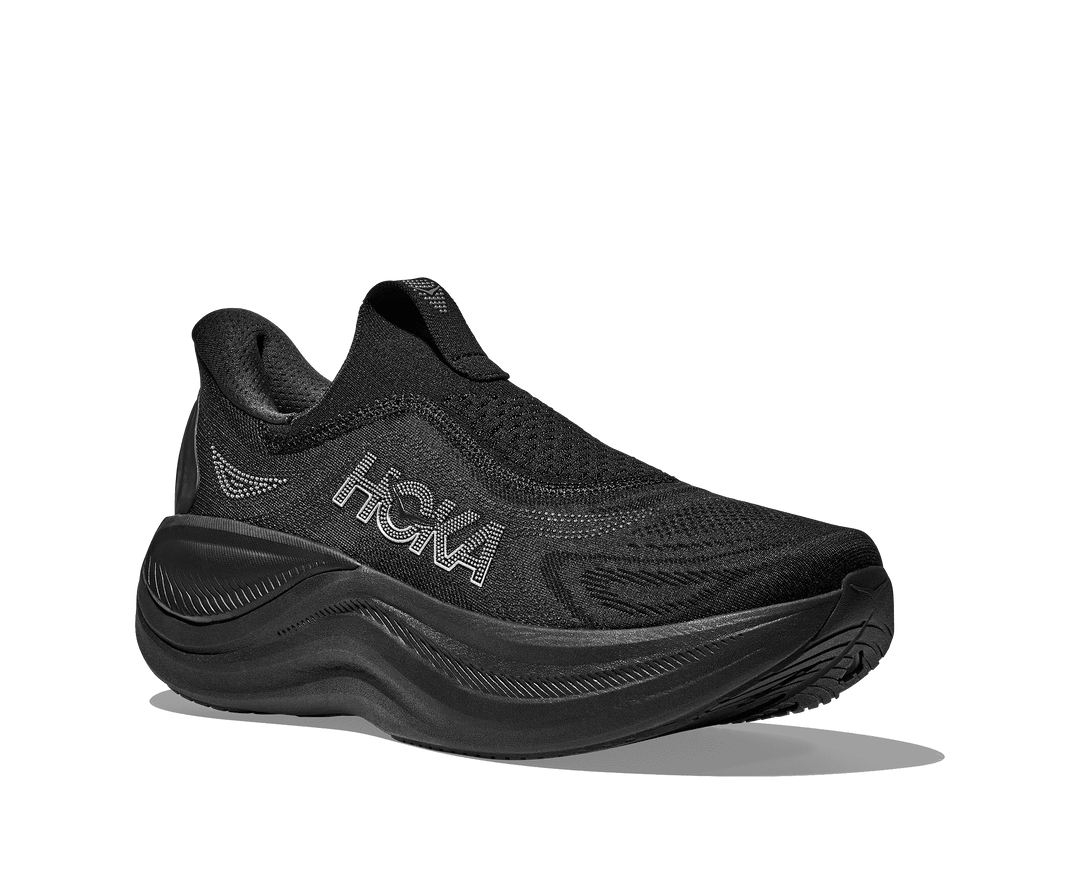 HOKA Men's Skyward Laceless - BLACK / BLACK