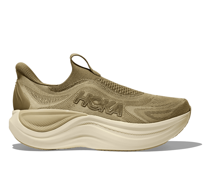 HOKA Men's Skyward Laceless - GRASSLAND / WILD MUSHROOM
