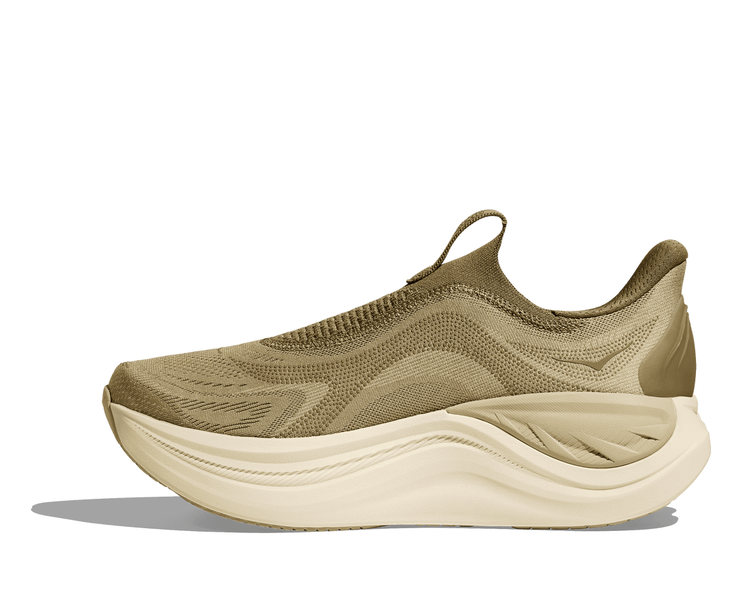 HOKA Men's Skyward Laceless - GRASSLAND / WILD MUSHROOM