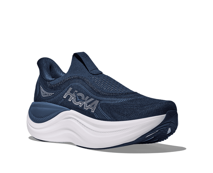 HOKA Men's Skyward Laceless - VARSITY NAVY / WHITE