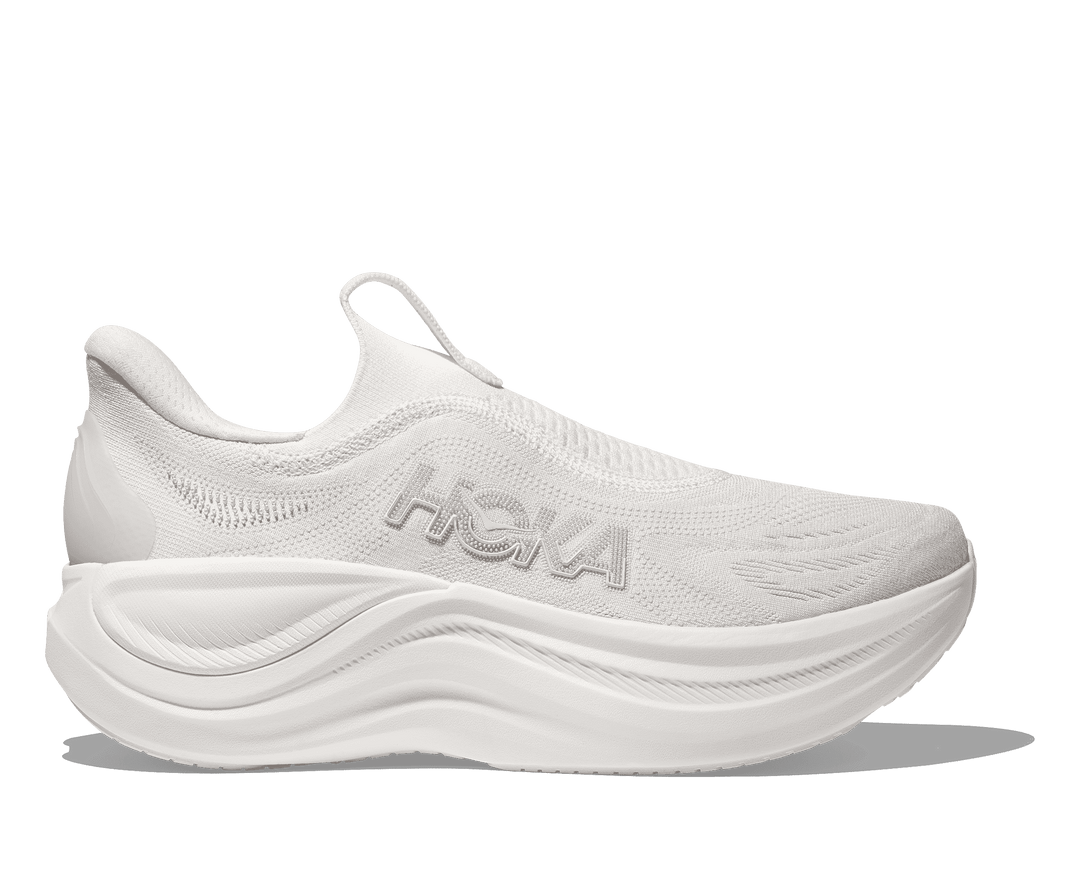 HOKA Men's Skyward Laceless - WHITE / WHITE