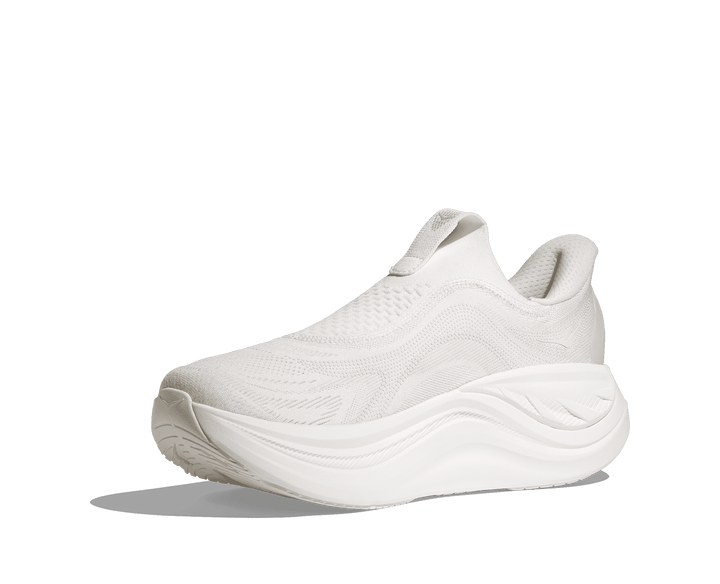 HOKA Men's Skyward Laceless - WHITE / WHITE