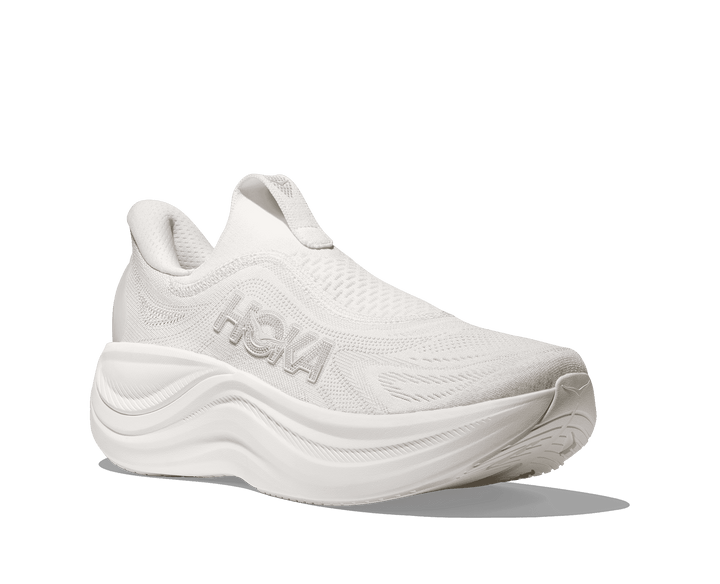 HOKA Men's Skyward Laceless - WHITE / WHITE