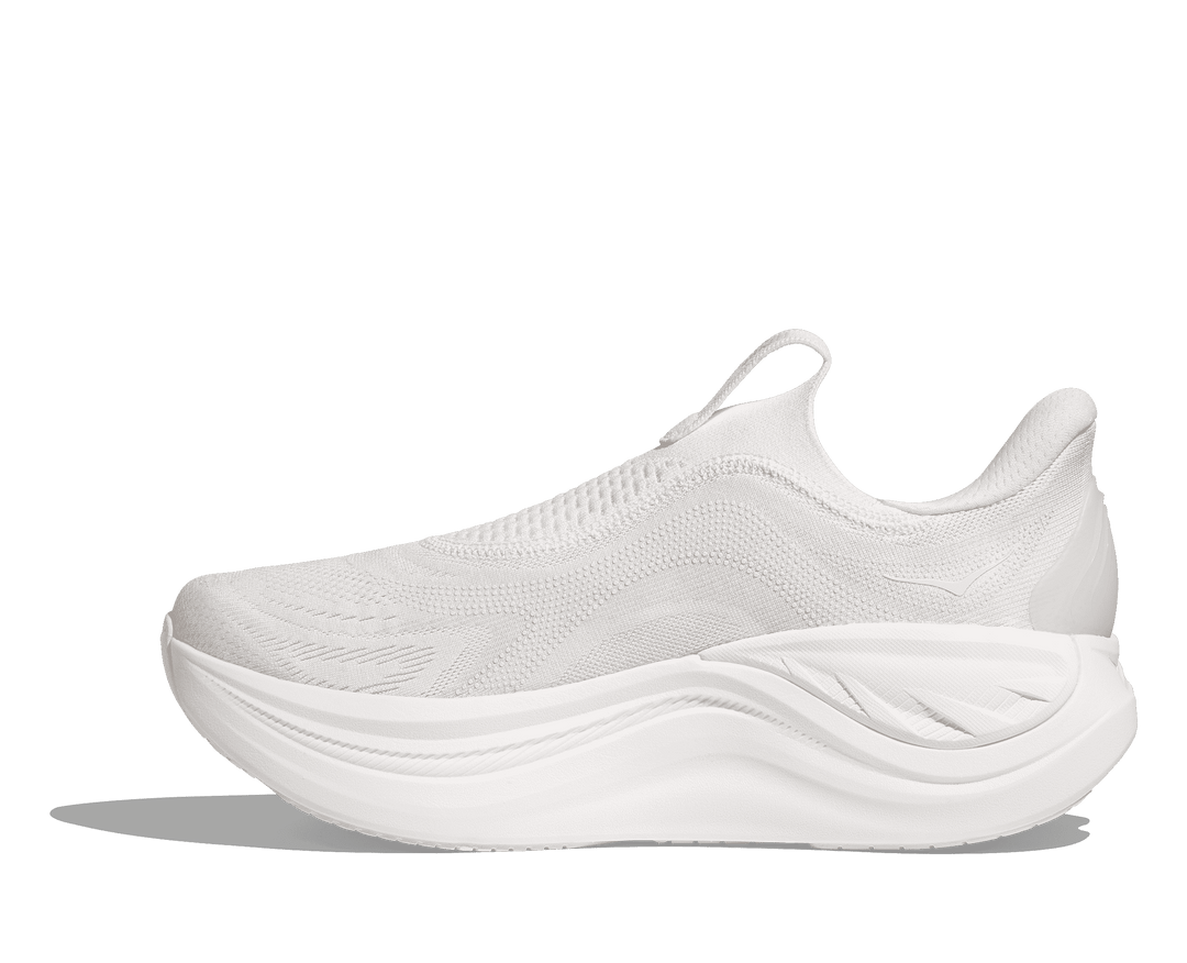 HOKA Men's Skyward Laceless - WHITE / WHITE